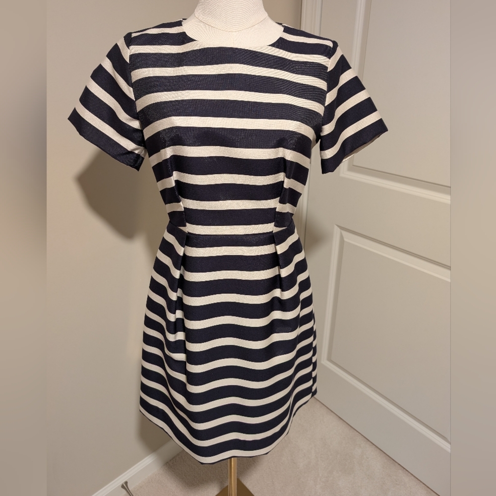 NWT H&M Navy and White Striped Dress